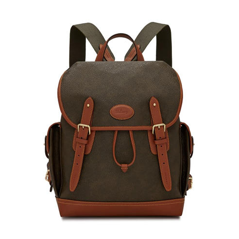 MULBERRY - Heritage Scotchgrain & Leather Backpack