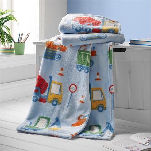 Catherine Lansfield Kids - Digger Dreams Sofa Throw