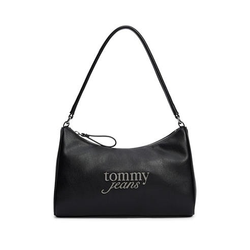 Tommy Jeans - Women's Bold Script Faux Leather Shoulder Bag 3.4 L