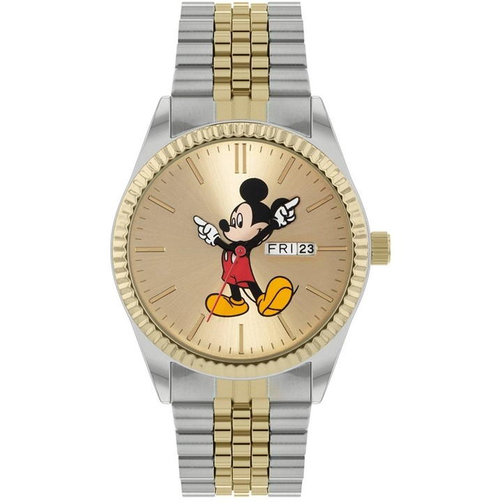 Mickey Mouse Analogue Wat In Silver