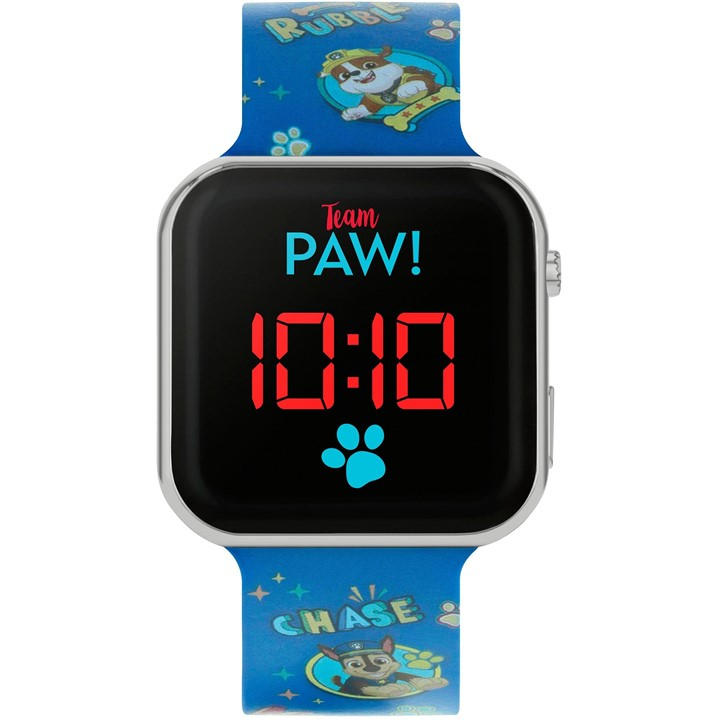 Disney Unisex Kids Blue Nickelodeon Paw Patrol Strap Led Watch