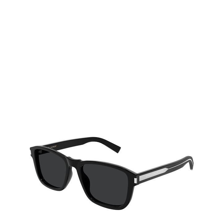 Saint Laurent Men's Black Logo-Plaque Sunglasses