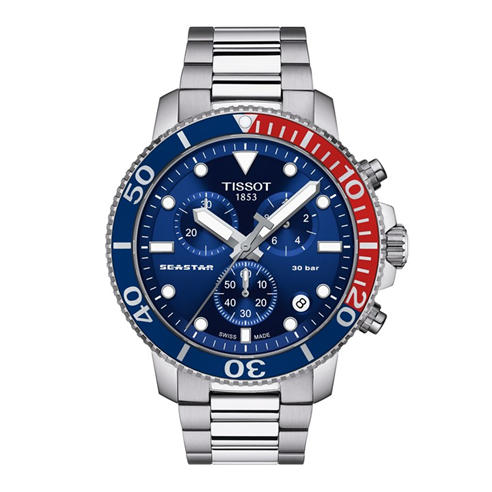 Tissot - Men's Seastar Chrono Quartz Analogue Watch