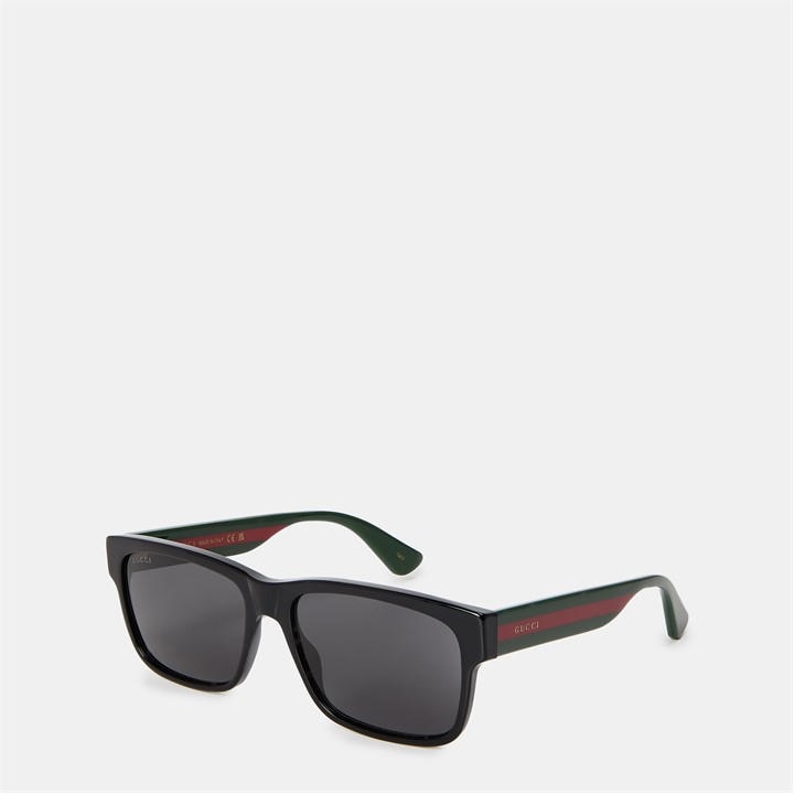 Gucci Web Logo Sunglasses In Black