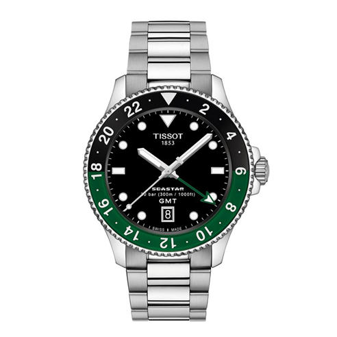 Tissot - Men's Seastar GMT Quartz Analogue Watch