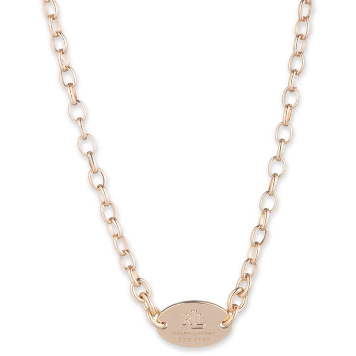 Ralph Lauren Women's Gold Logo Necklace
