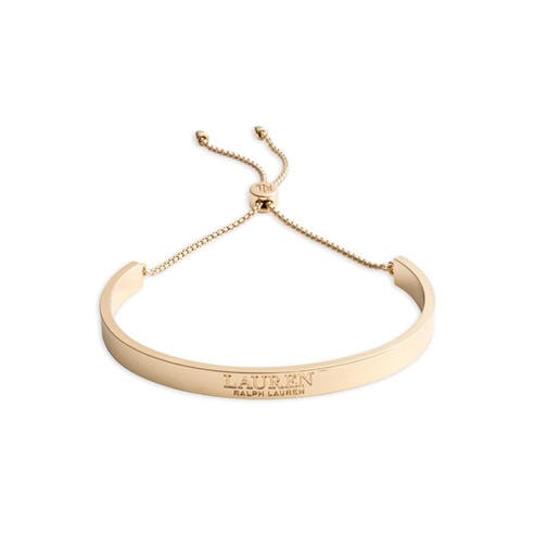 LAUREN BY RALPH LAUREN - Lauren Ralph Lauren Gold Logo Slider Bracelet