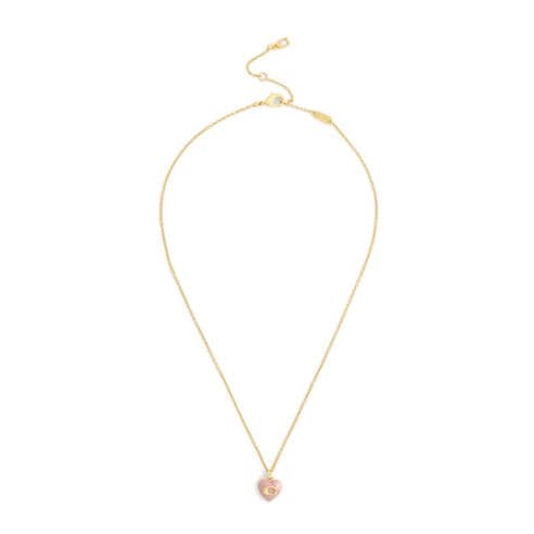 COACH - Heart Pearl Pendant Necklace