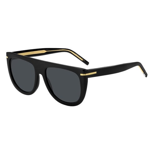 Boss - Women's Sq Flat Top Round Sunglasses