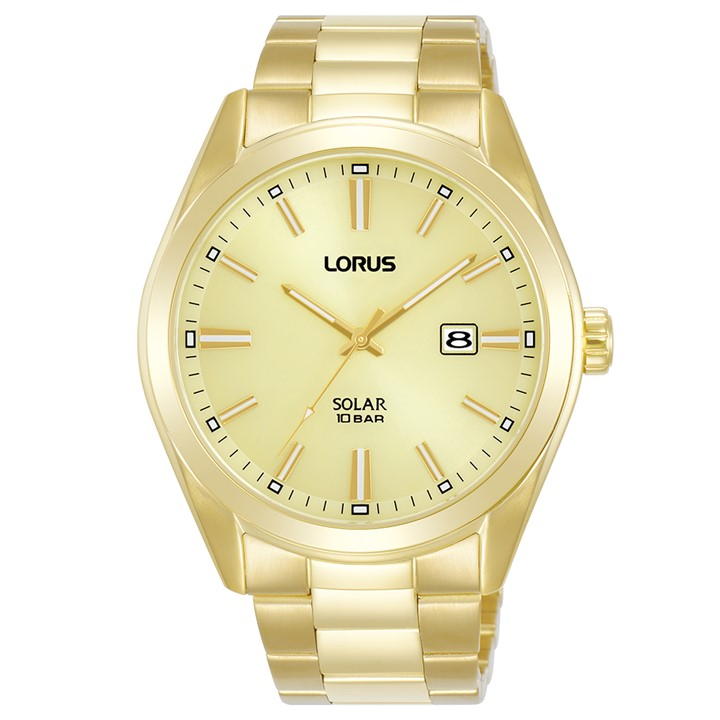 Lorus Solar Gold Bracelet Watch