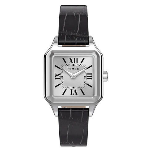 Timex - Trend Square Leather Analogue Quartz Watch