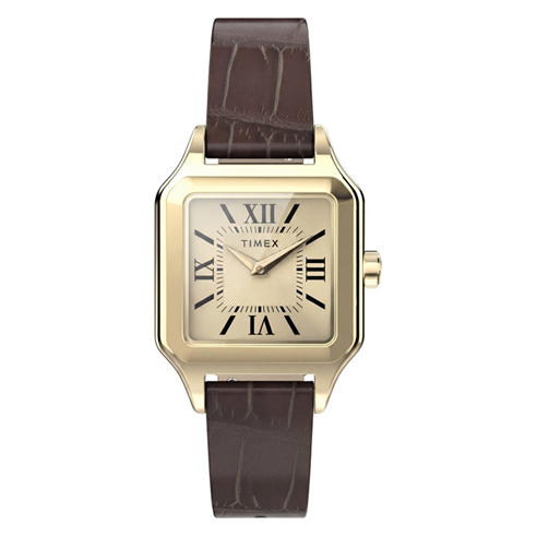 Timex - Trend Square Leather Analogue Quartz Watch