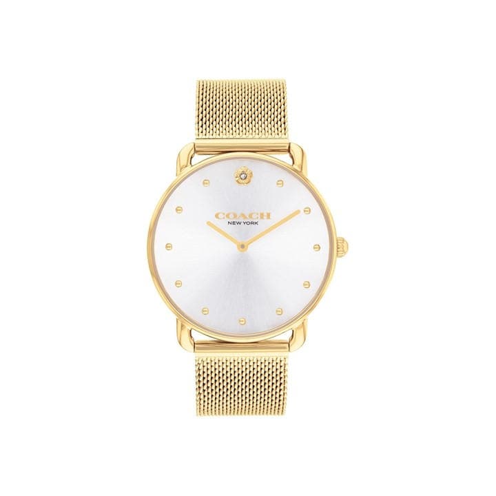 Coach Women's Gold Elliot Mesh Watch