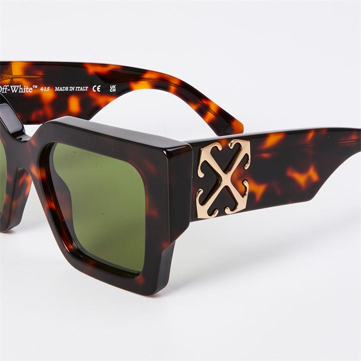 Havana/Green - OFF WHITE - Square Sunglasses