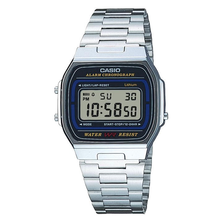 Casio A164wa-1ves Watch In Silver