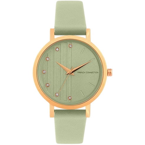 French Connection - Connnection Analog Green Dial Womens Watch