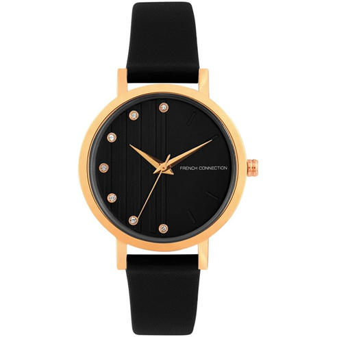 French Connection - Connnection Analog Black Dial Womens Watch