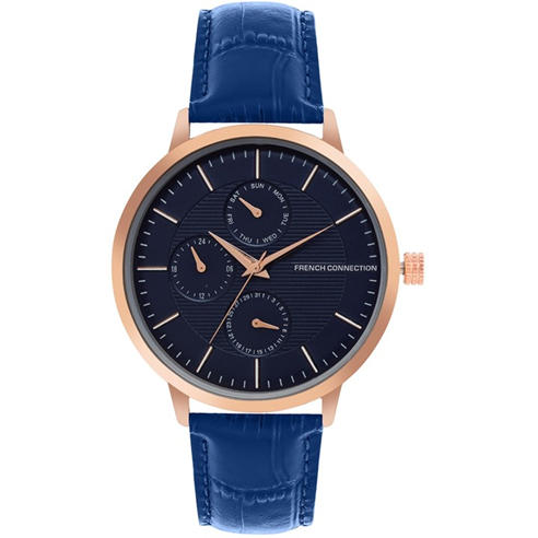 French Connection - Mens Analog Watch Blue Strap