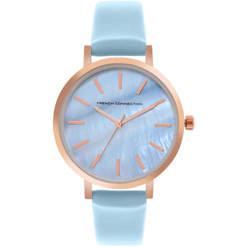 French Connection - Connection Analog Blue Dial Watch For Women