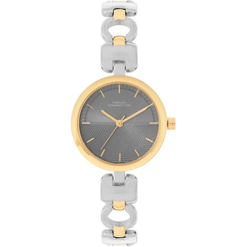 French Connection - connection Equinox Grey Round Dial Womens Analogue Watch