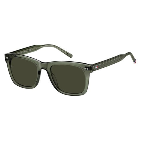 Tommy Hilfiger - Men's Full Rim Acetate Rectangular Sunglasses