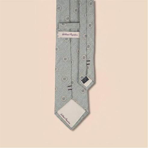 Without Prejudice - Mens Luna Silk Macclesfield Neat Tie