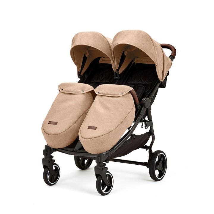 Ickle Bubba Unisex Kids Beige Venus Double Stroller - Max