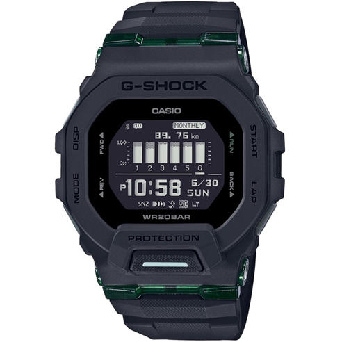 G SHOCK - Men's -SQUAD Quartz Water Resistant White Strap Digital Watch