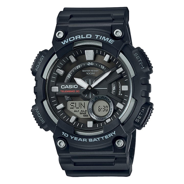Casio Aeq-110w-1avef Watch In Black