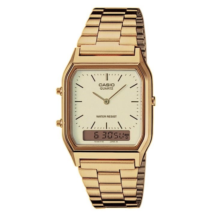 Casio Aq-230ga-9dmqyes Watch In Gold