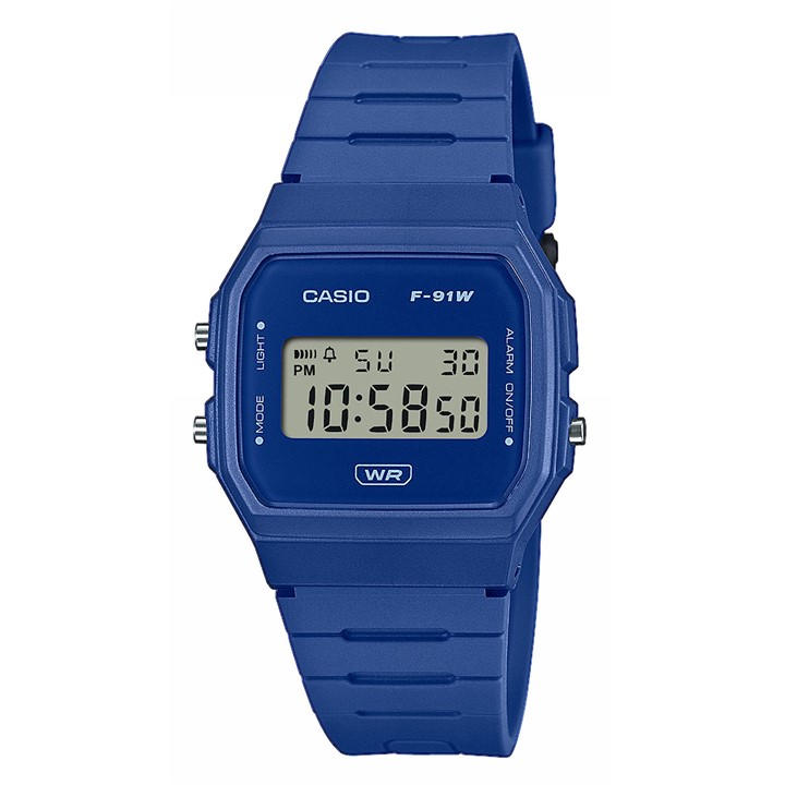 Casio F-91wb Watch In Blue