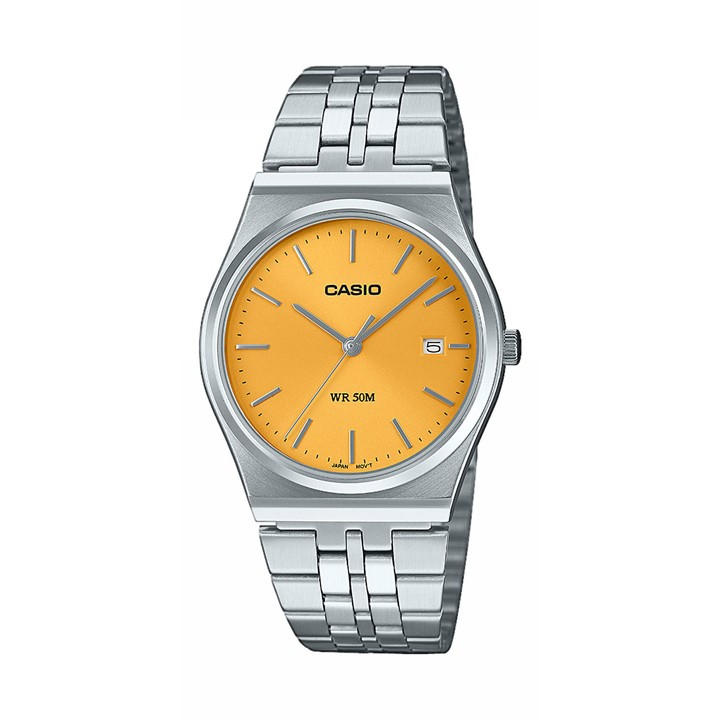 Casio Mtp-b145d Watch In Yellow