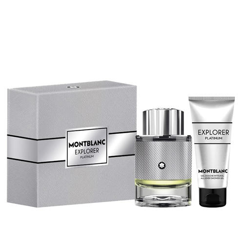 Montblanc - Montblanc Explorer Platinum Gift Set: Eau de Parfum 60ml + Shower Gel 100ml Plastic Free