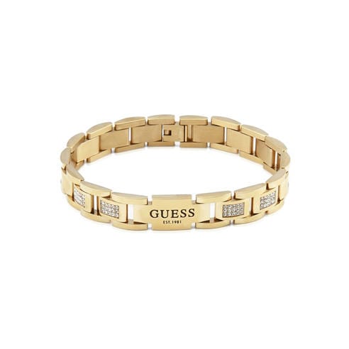 Guess - Guess 12mm Flat Chain & White Cz Bracelet