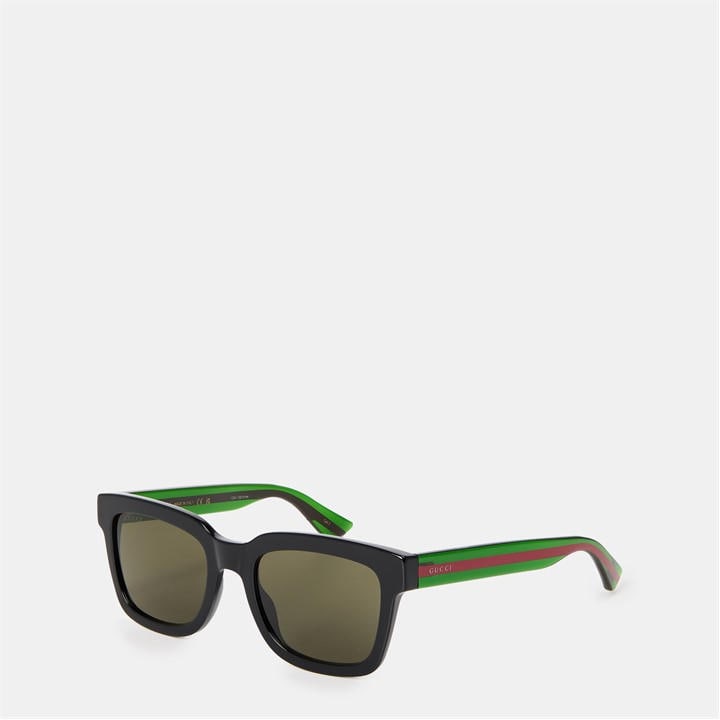 GUCCI MEN'S SQUARE LOGO SUNGLASSES