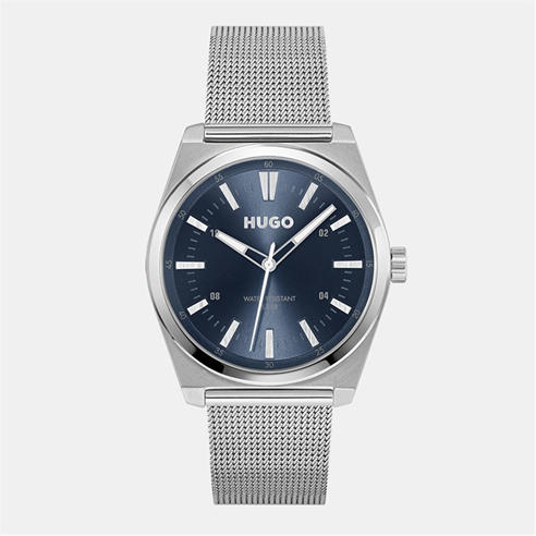 Hugo - Gents HUGO #ARK Black Leather Strap Watch