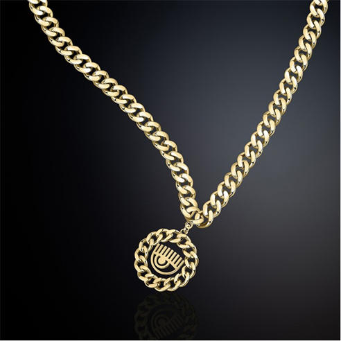 Chiara Ferragni - Women's Metallic Chain Necklace