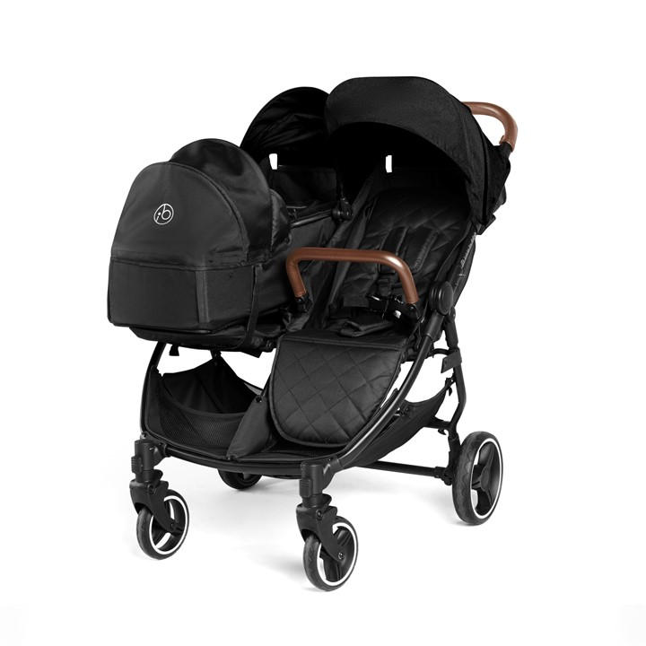 Ickle Bubba Unisex Kids Black Venus Double Stroller - Prime