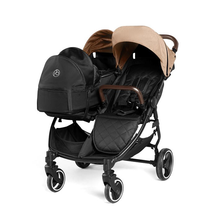 Ickle Bubba Unisex Kids Beige Venus Double Stroller - Prime