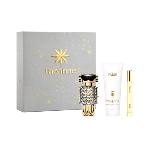 Rabanne - Set Rabanne Fame Eau de Parfum 50 ml + Perfumed body lotion 100 ml + Fame Eau de Parfum 10 ml