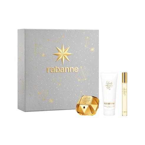 Rabanne - Set Rabanne Lady Million Eau de Parfum 50 ml + Sensual Body Lotion 100 ml + Eau de Parfum 10 ml