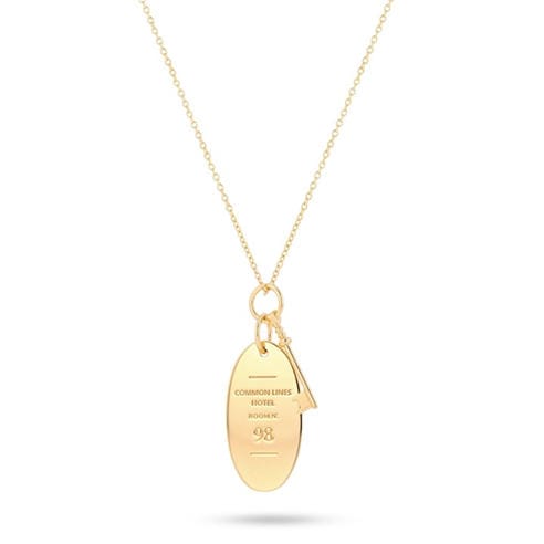 COMMON LINES - Hotel Silver Pendant Necklace