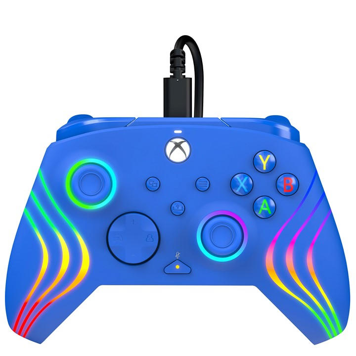 Pdp Blue Afterglow Wave Wired Xbox Controller -