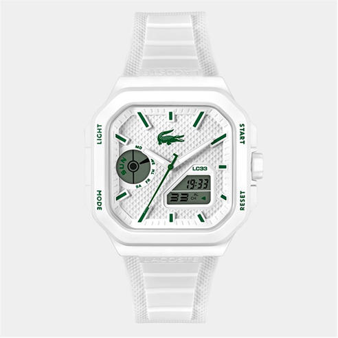 Lacoste - Lacoste Mens LC33 Silicone Analog-Digital Watch
