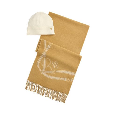 Lauren by Ralph Lauren - Women's Scarf and Beanie Winter Set