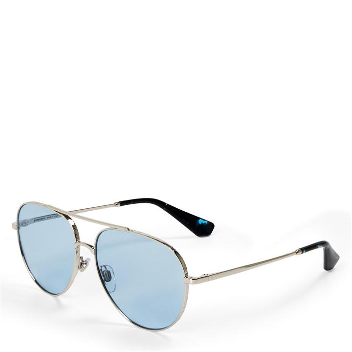 Light Gold/Grey - Burberry - Men's 0BE3172 Aviator Sunglasses