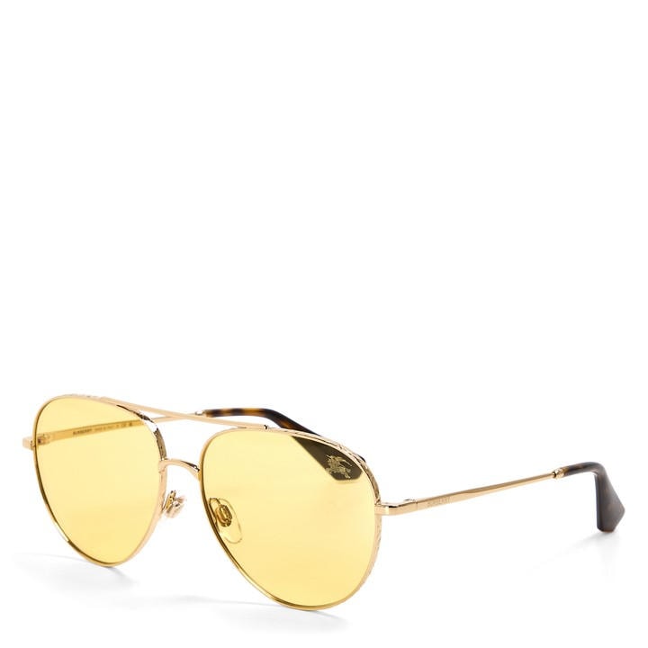Light Gold/Grey - Burberry - Men's 0BE3172 Aviator Sunglasses