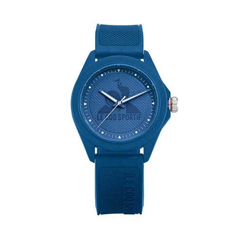 Le Coq Sportif - Women's Monochrome Blue Plastic Strap Digital Watch