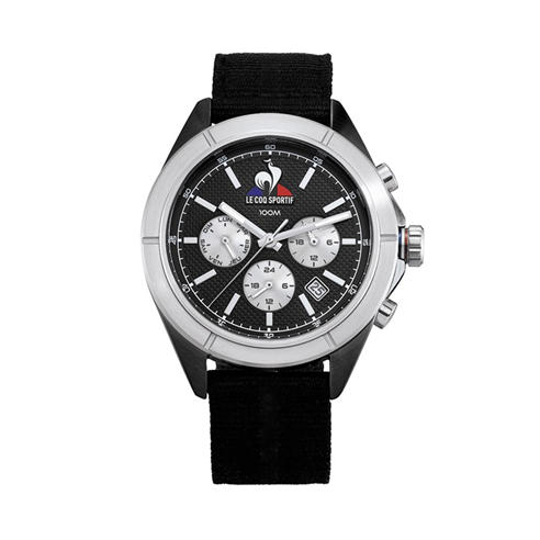 Le Coq Sportif - Essential Black Nylon Digital Watch