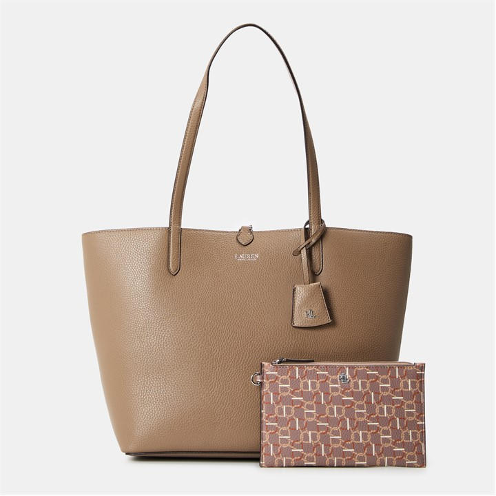 Polo Ralph Lauren Women's Reversible Leather Tote Bag In Sand